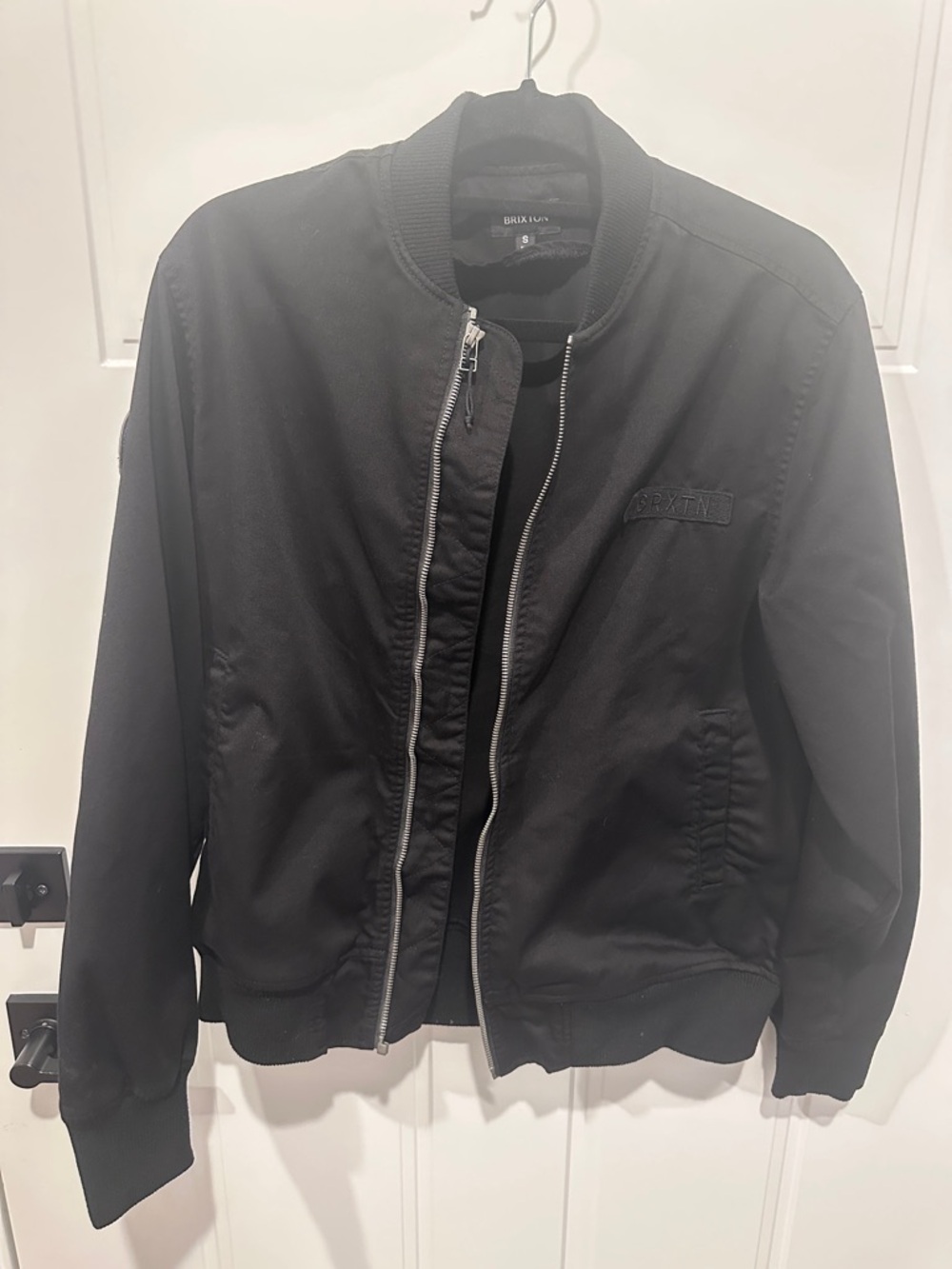 Brixton Black Men's Canvas Bomber Jacket
